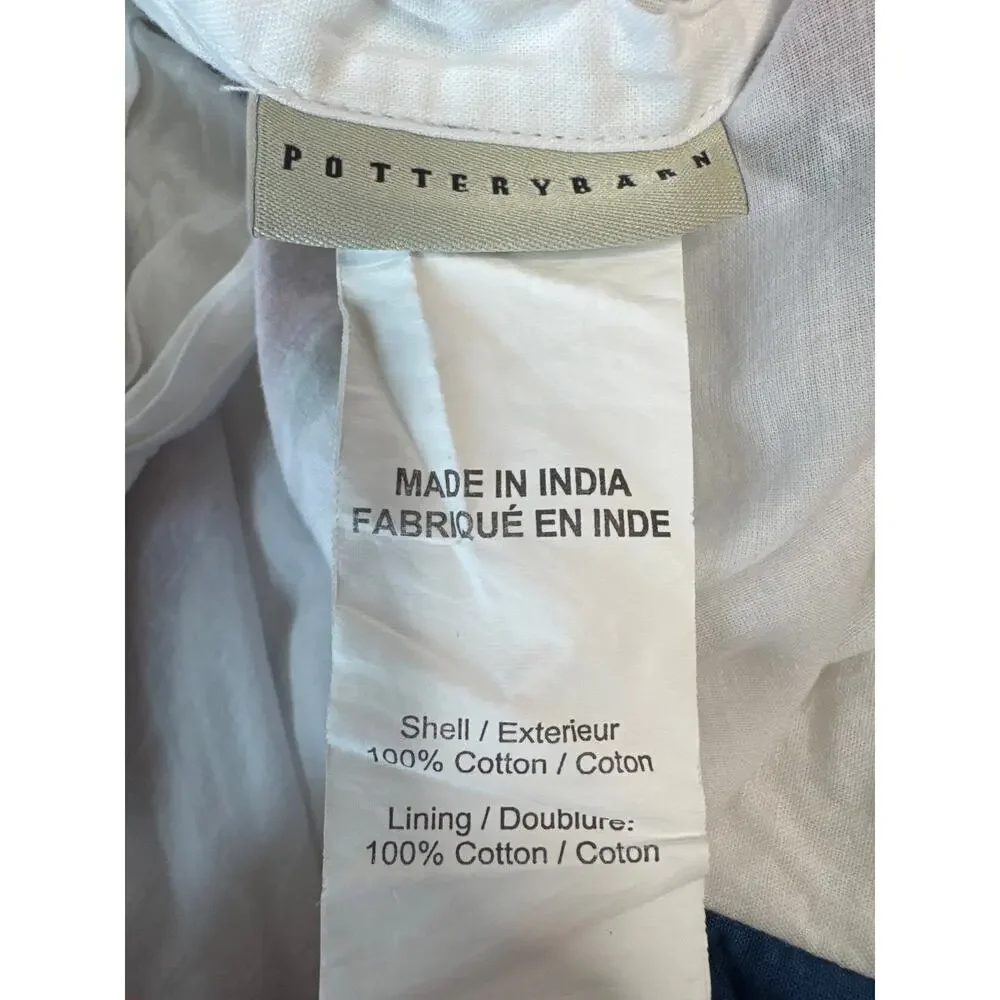 Pottery Barn Aurora Medallion Queen / Full Duvet Multicolored cotton 92 X 88